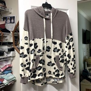 Animal Print Boutique Hoodie